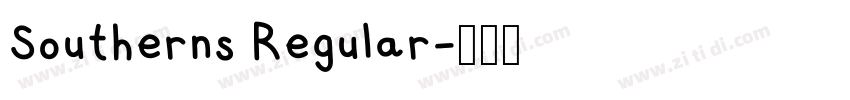 Southerns Regular字体转换